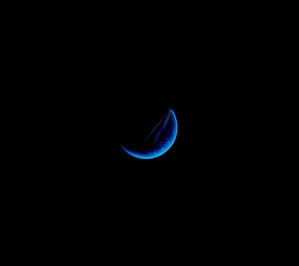 Обои луна, темнота, голубая, the moon, darkness, blue разрешение 1920x1080 Загрузить