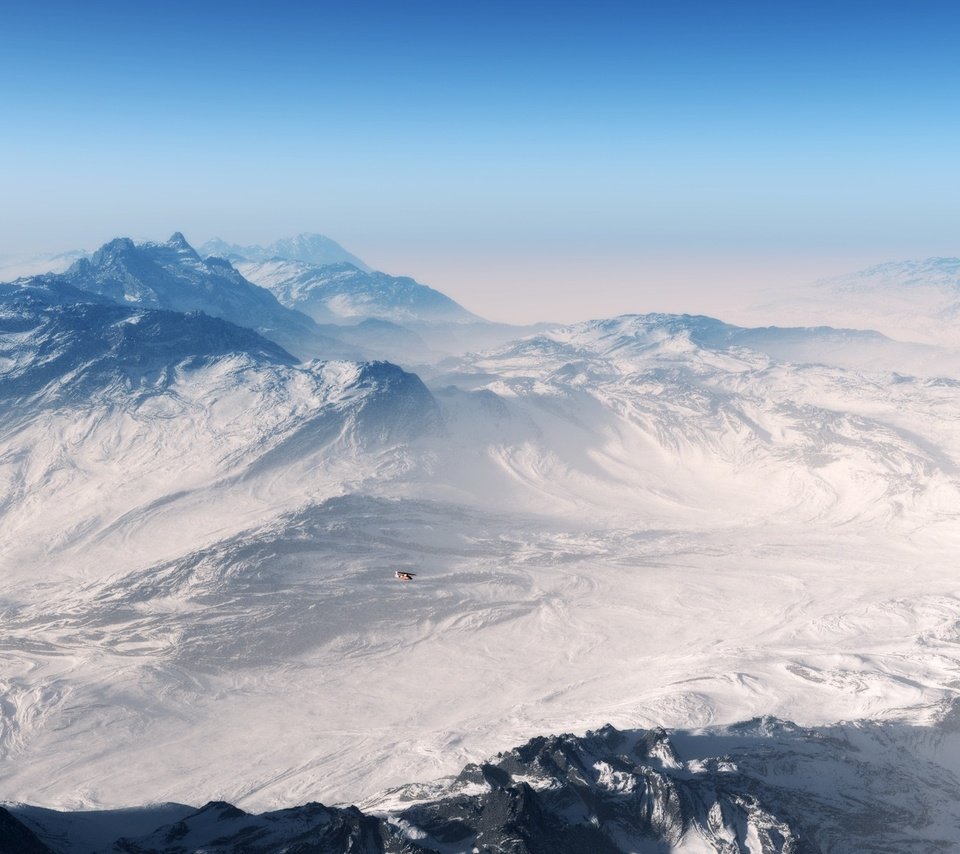 Обои горы, снег, вертолет, mountains, snow, helicopter разрешение 1920x1200 Загрузить