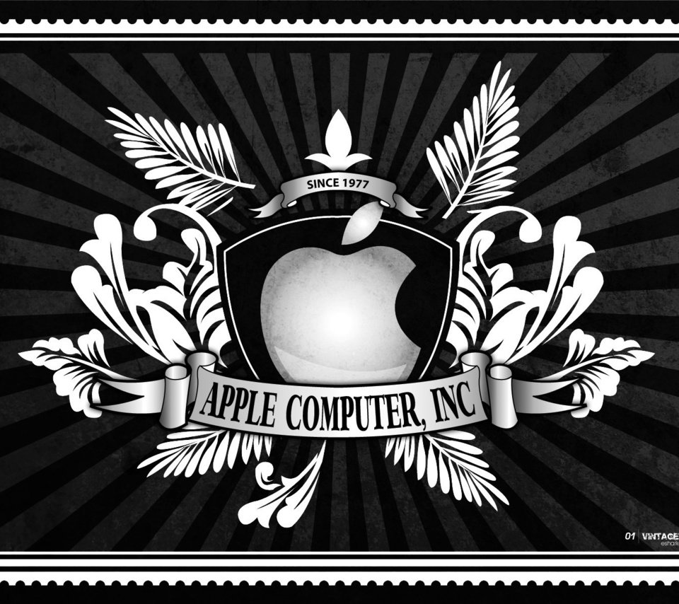 Обои обои, чёрно-белое, мак, эппл, wallpaper, black and white, mac, apple разрешение 1920x1200 Загрузить