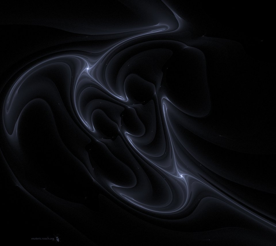 Обои абстракция, дым, черный фон, abstraction, smoke, black background разрешение 2560x1600 Загрузить