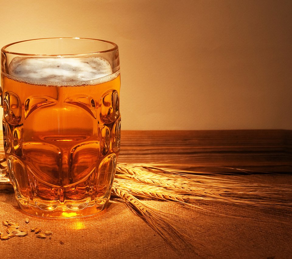 Обои бокал, колосья, кружка, пиво, зерно, квас, купеческий, glass, ears, mug, beer, grain, brew, merchant разрешение 1920x1080 Загрузить