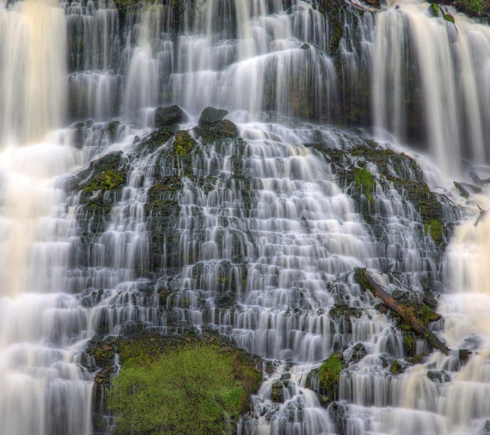 Обои вода, природа, скала, водопад, water, nature, rock, waterfall разрешение 1920x1080 Загрузить