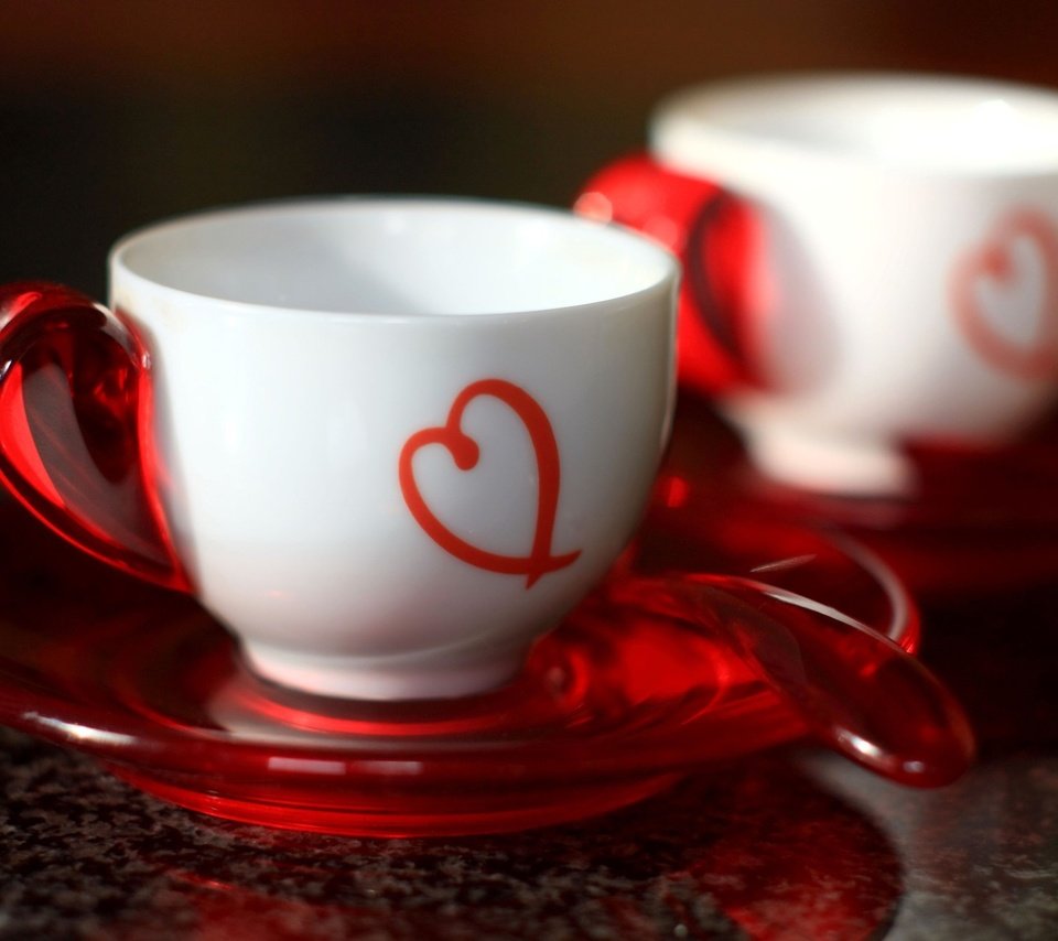 Обои сердце, чашка, белая, красиво, красное, ложка, heart, cup, white, beautiful, red, spoon разрешение 1920x1280 Загрузить