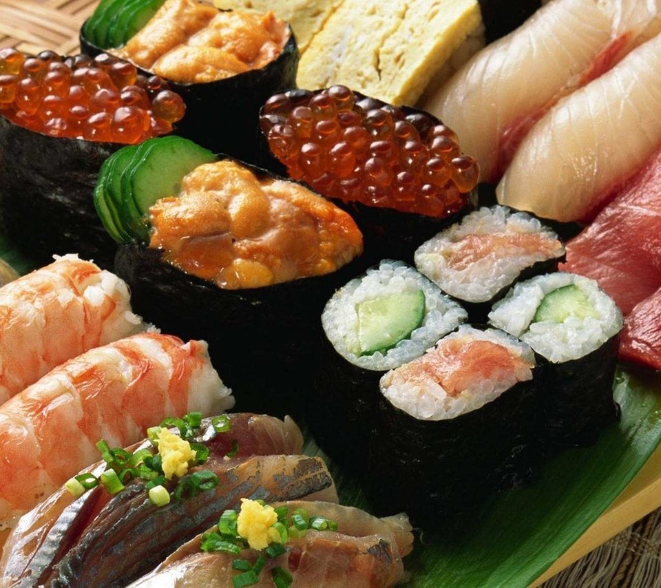 Обои кухня, суши, роллы, японская, kitchen, sushi, rolls, japanese разрешение 1920x1200 Загрузить