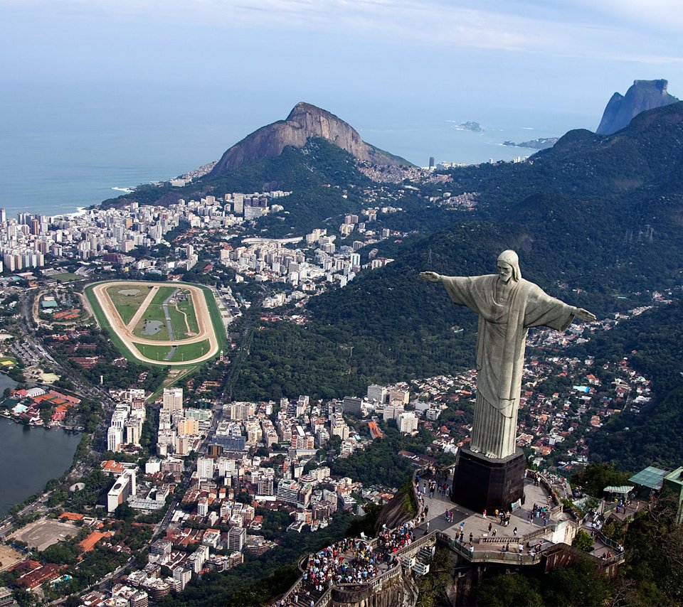 Обои вид сверху, бразилия, рио-де-жанейро, the view from the top, brazil, rio de janeiro разрешение 1920x1200 Загрузить