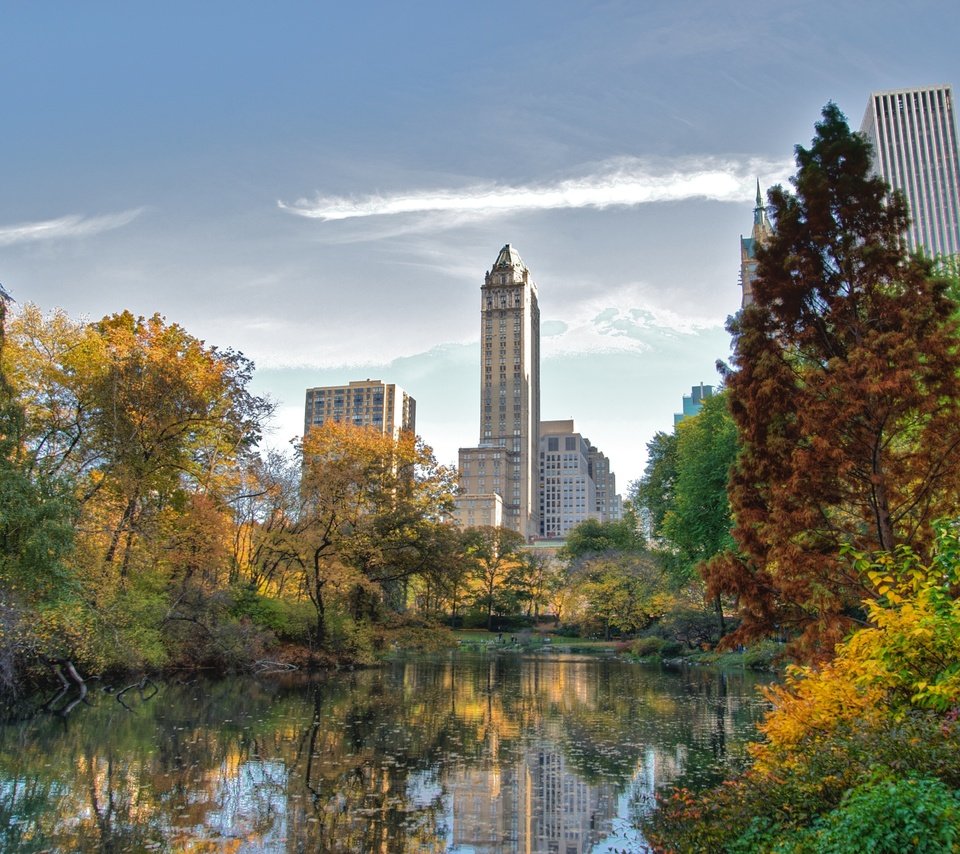 Обои небоскребы, нью-йорк, центральный парк, skyscrapers, new york, central park разрешение 4226x2798 Загрузить