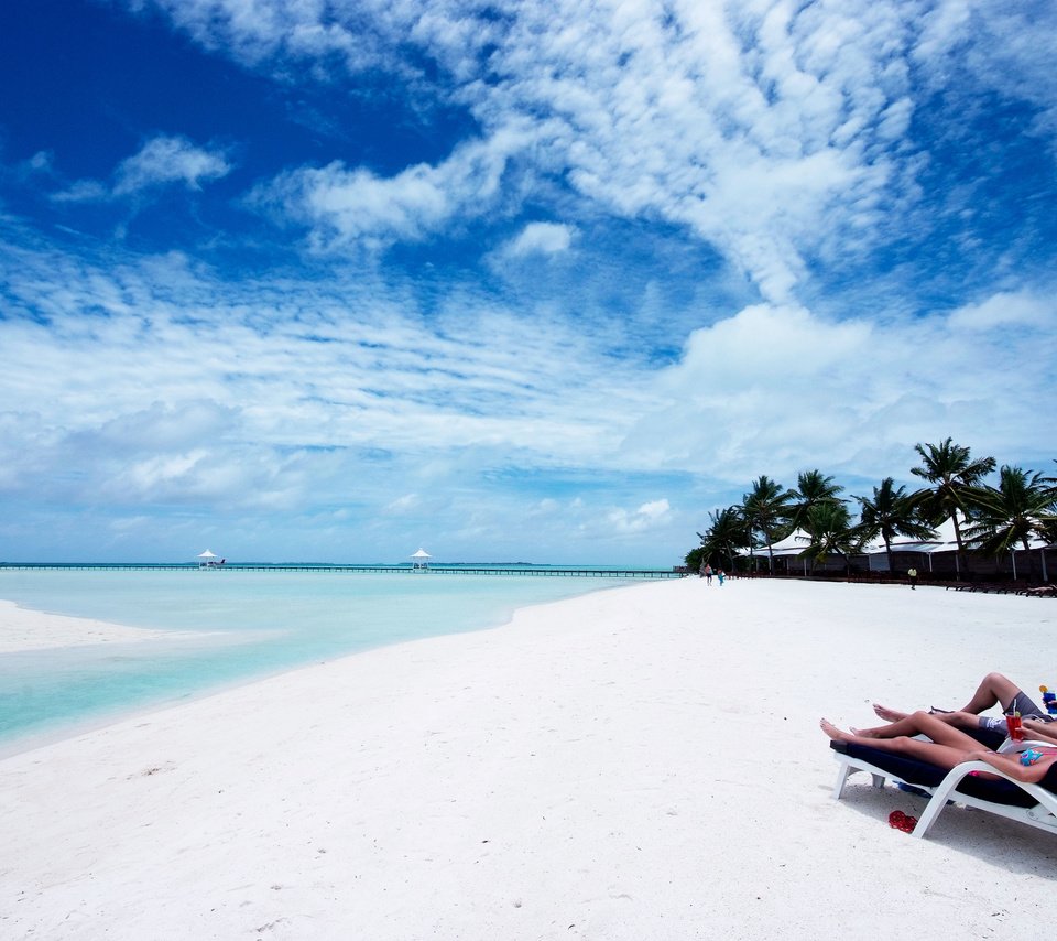 Обои пляж, тропики, мальдивы, beach, tropics, the maldives разрешение 4256x2848 Загрузить