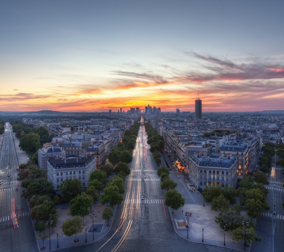 Обои париж, франция, вид с триумфальной арки, paris, france, the view from the arc de triomphe разрешение 2048x1365 Загрузить