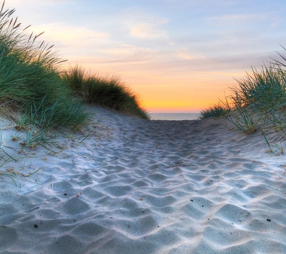 Обои трава, природа, берег, песок, пляж, побережье, grass, nature, shore, sand, beach, coast разрешение 1920x1080 Загрузить