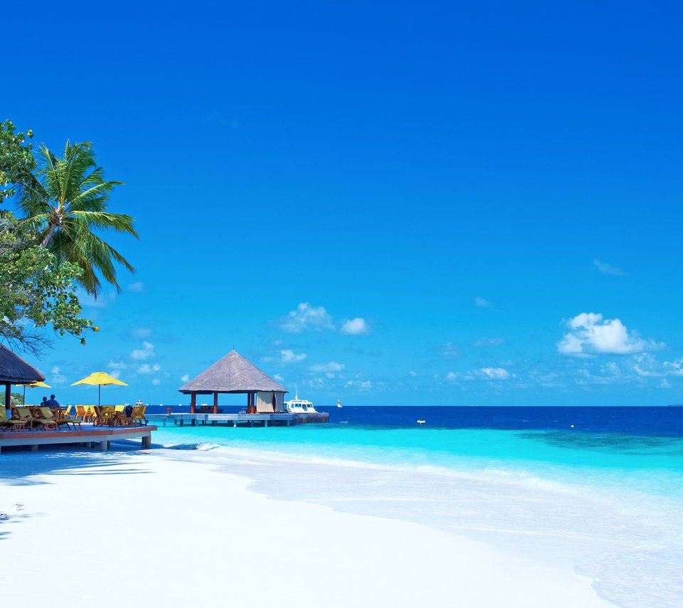 Обои море, пляж, тропики, мальдивы, sea, beach, tropics, the maldives разрешение 4183x2430 Загрузить