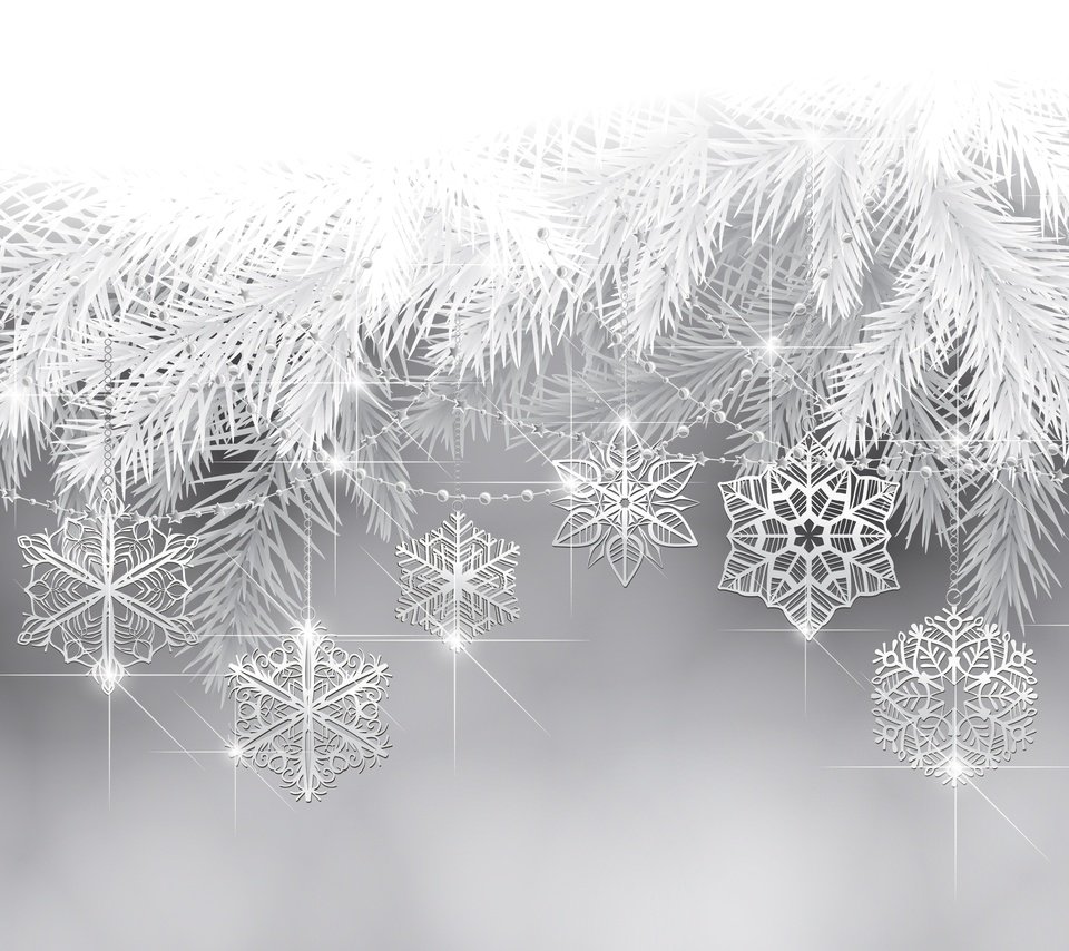 Обои новый год, елка, снежинки, праздник, веточки, new year, tree, snowflakes, holiday, twigs разрешение 7988x5321 Загрузить