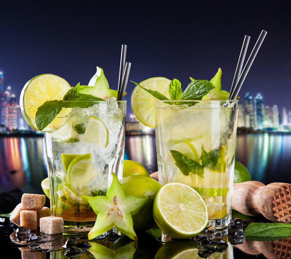 Обои мята, напиток, лёд, лайм, коктейль, мохито, mint, drink, ice, lime, cocktail, mojito разрешение 5616x3744 Загрузить