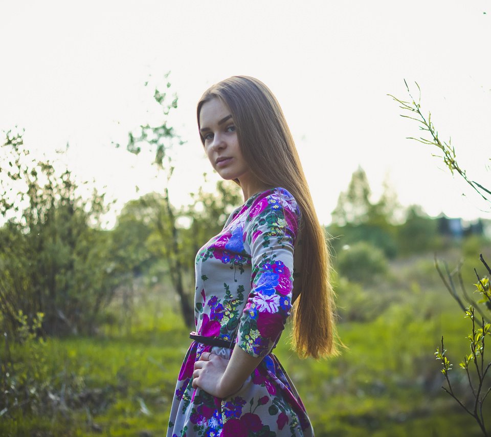 Обои природа, девушка, платье, взгляд, волосы, илья кладь, ilya klad, nature, girl, dress, look, hair, ilya baggage разрешение 4982x3321 Загрузить