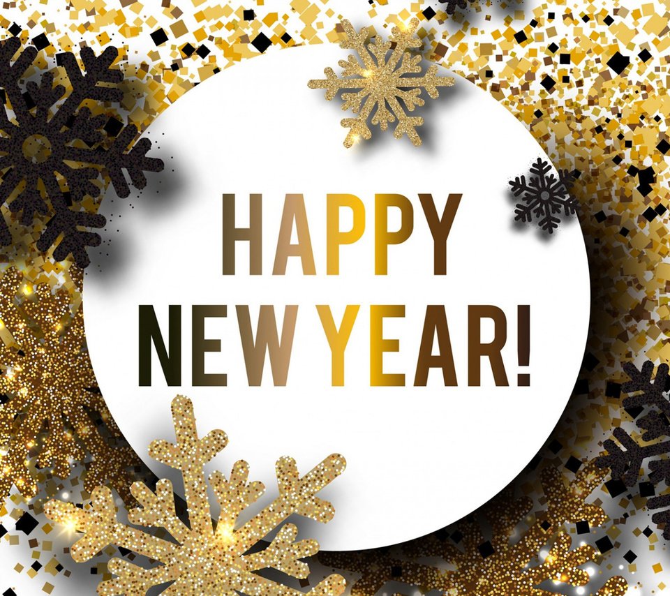 Обои новый год, снежинки, золотые, довольная, new year, snowflakes, gold, happy разрешение 2112x1188 Загрузить