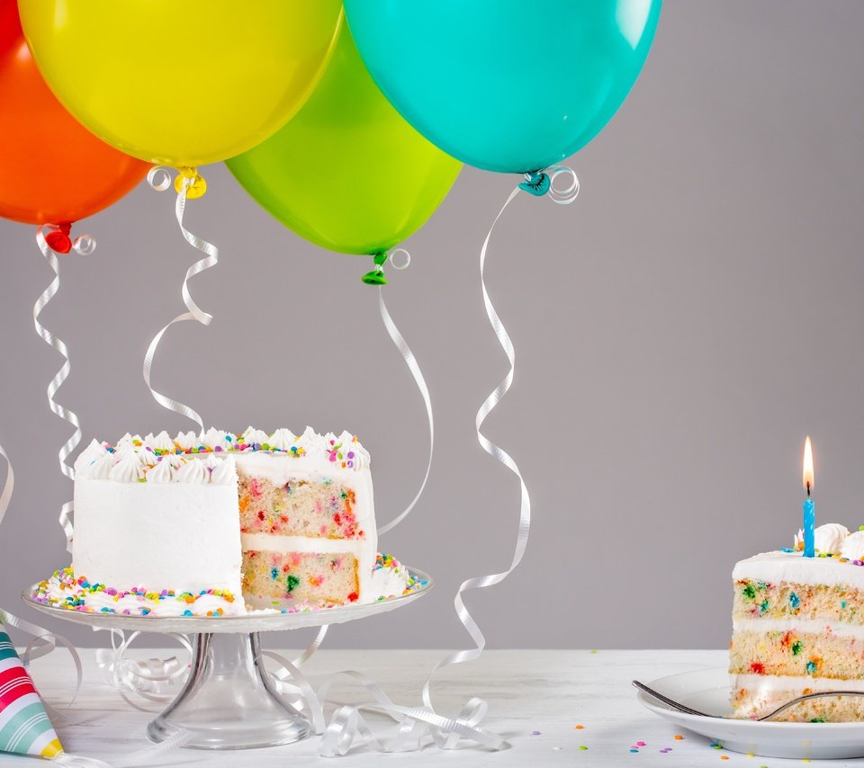 Обои свечи, украшения, воздушные шары, праздник, сладкое, день рождения, торт, десерт, candles, decoration, balloons, holiday, sweet, birthday, cake, dessert разрешение 5760x3840 Загрузить