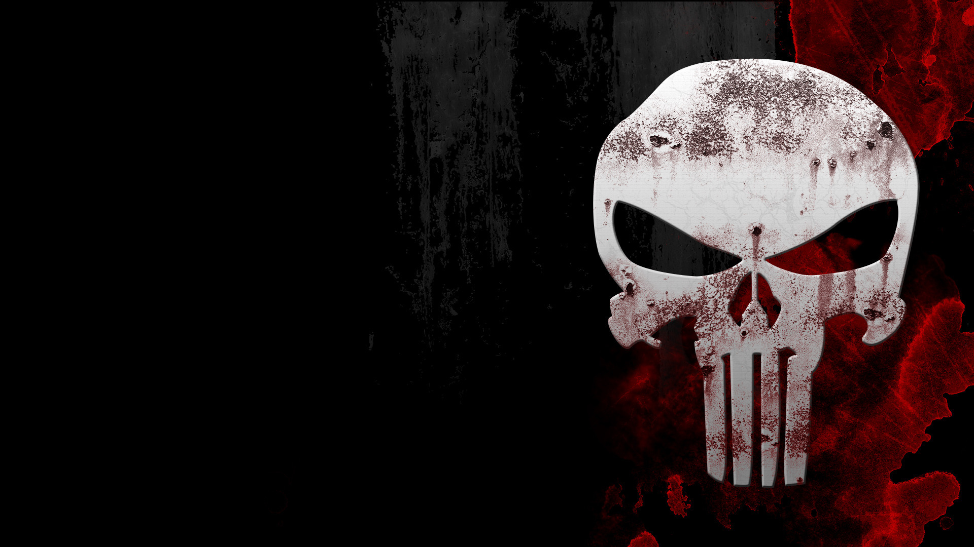 Обои фон, кровь, череп, каратель, background, blood, skull, the punisher разрешение 1920x1080 Загрузить