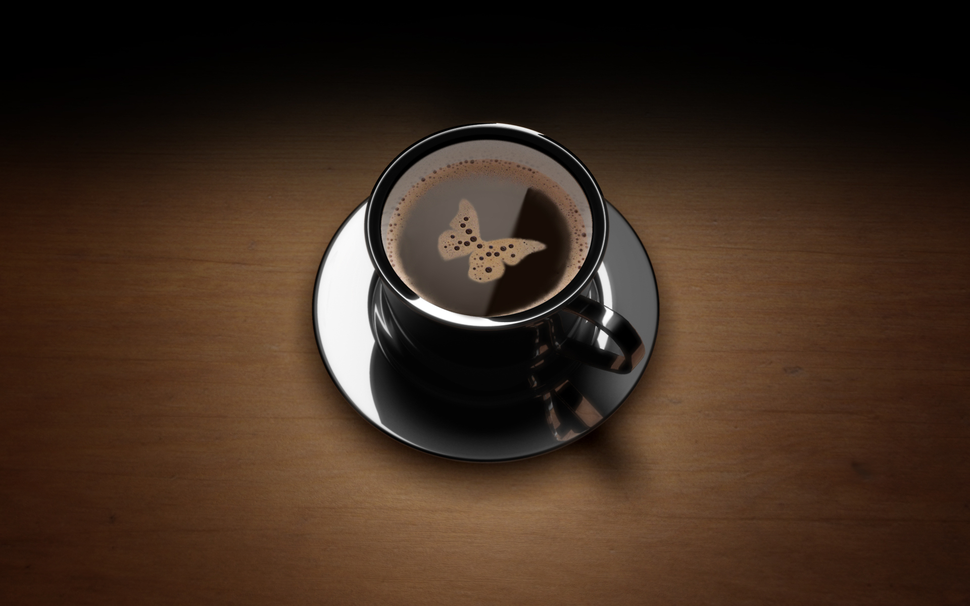 Обои кофе, бабочка, чашка, пенка, coffee, butterfly, cup, foam разрешение 1920x1200 Загрузить
