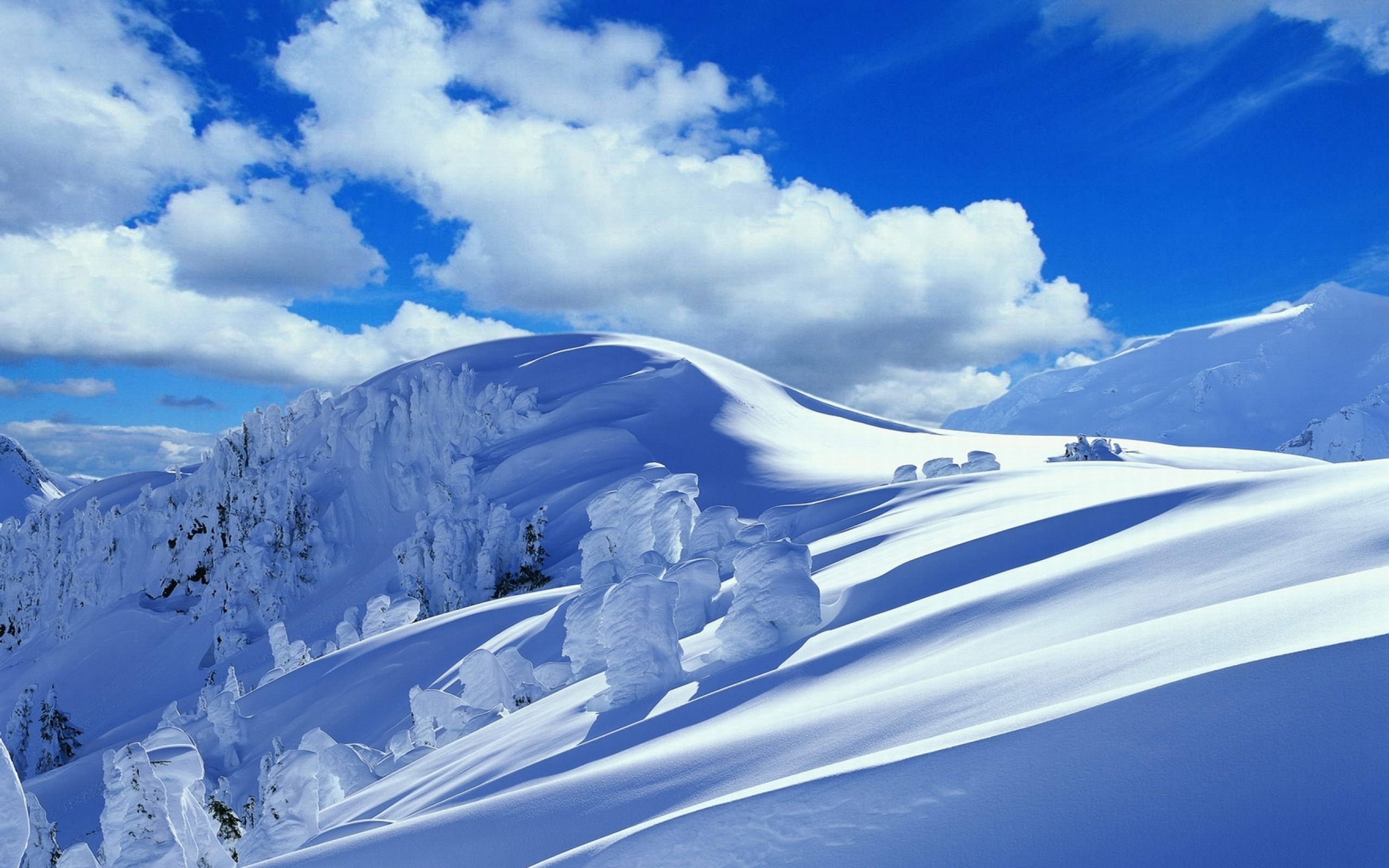 Обои горы, снег, mountains, snow разрешение 2560x1600 Загрузить