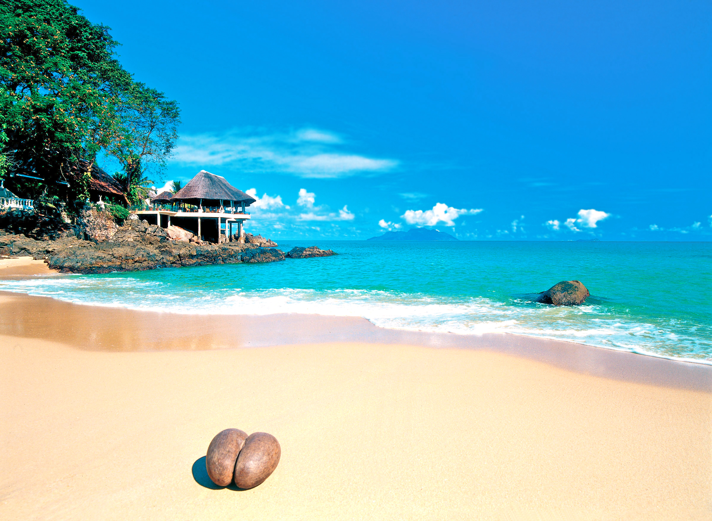 Обои море, пляж, тропики, сейшелы, sea, beach, tropics, seychelles разрешение 2400x1759 Загрузить