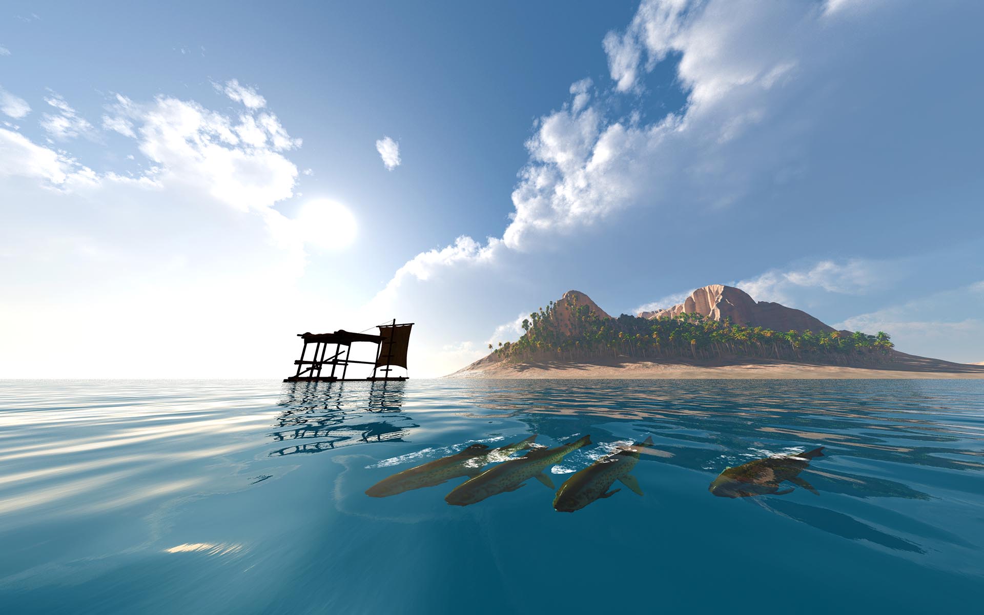 Island вода. Raft пейзаж. Raft красивые пейзажи. Raft красивый фон. Raft обои на рабочий стол.