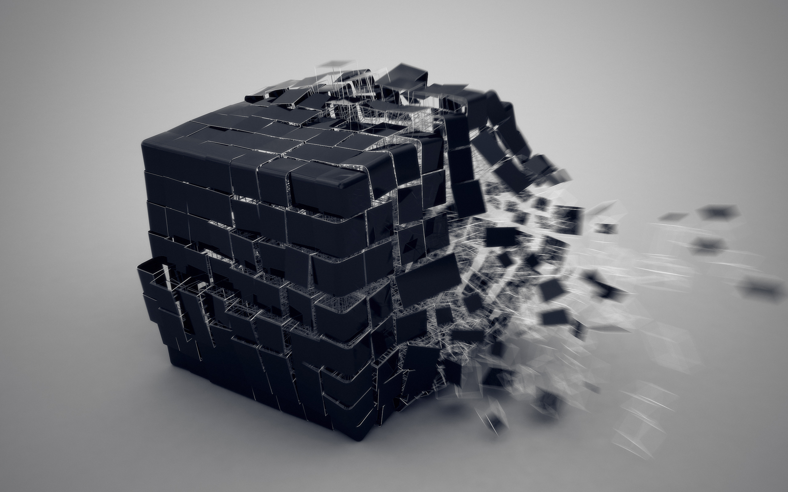 Grey cubes. Черный кубик. 3д картинки на рабочий стол. 3d Графика. 3d фон.