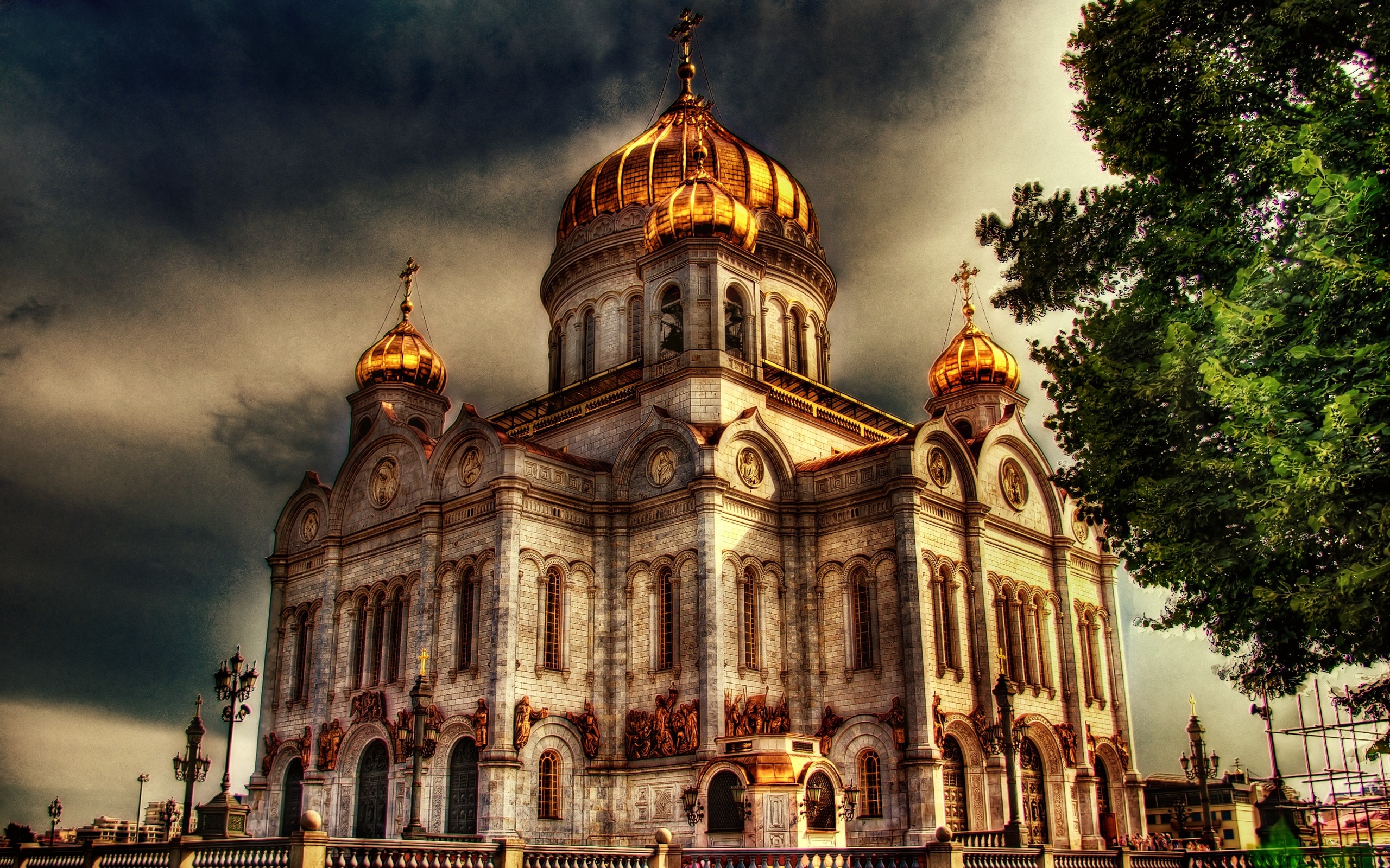 Обои москва, россия, храм христа спасителя, moscow, russia, the cathedral of christ the savior разрешение 2560x1600 Загрузить