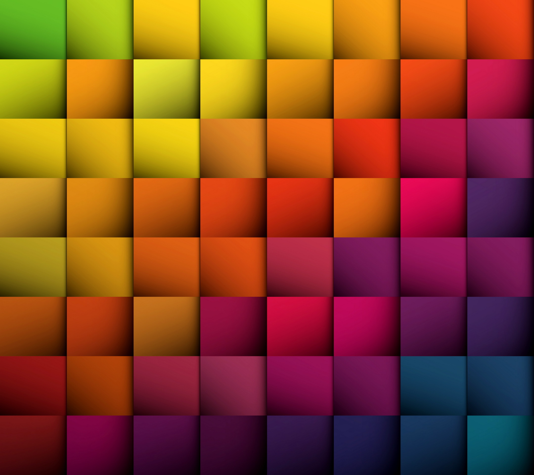 Обои абстракция, цвет, квадраты, abstraction, color, squares разрешение 2160x1920 Загрузить