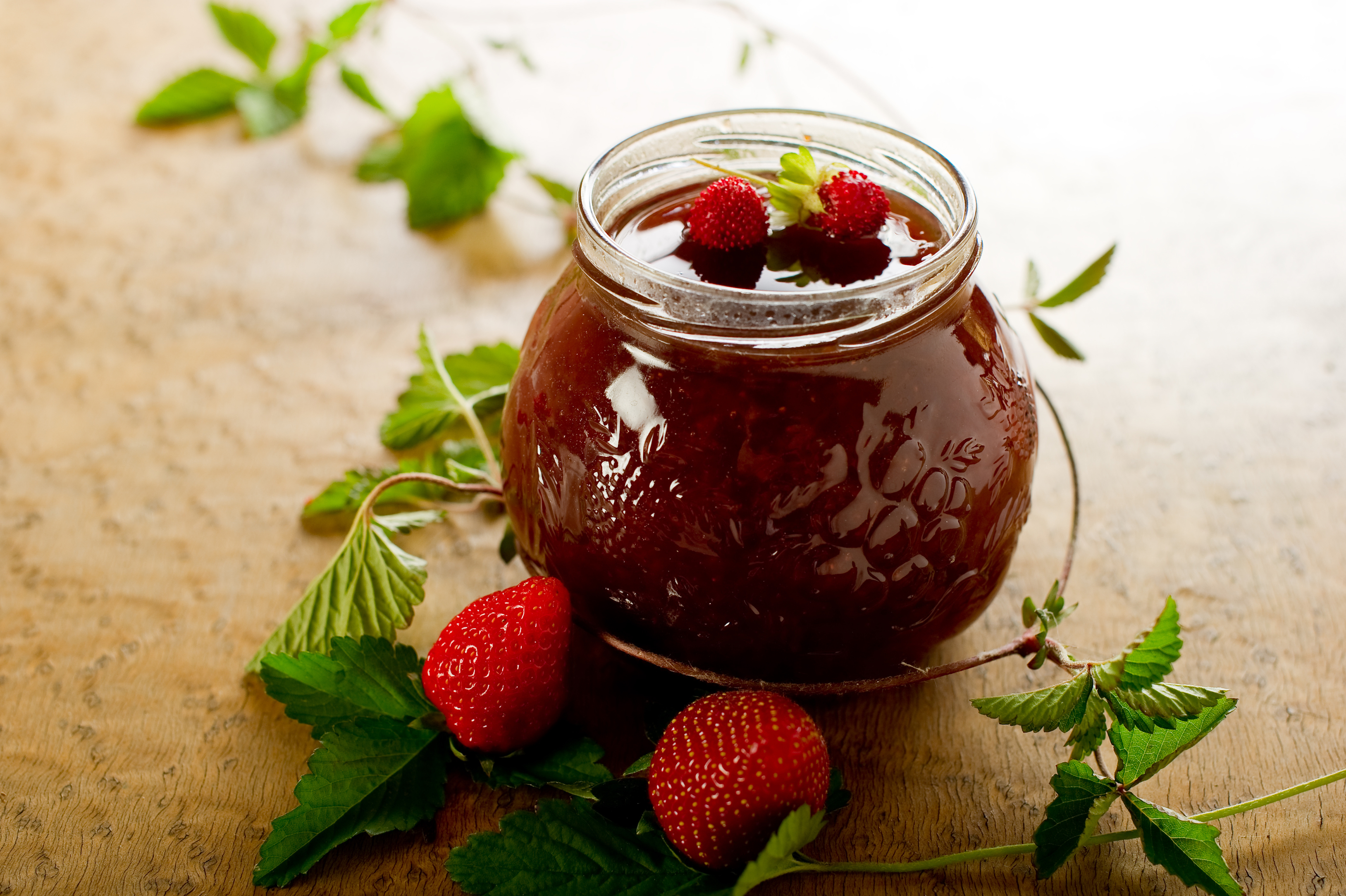 Обои клубника, джем, ягоды, варенье, strawberry, jam, berries разрешение 5000x3327 Загрузить
