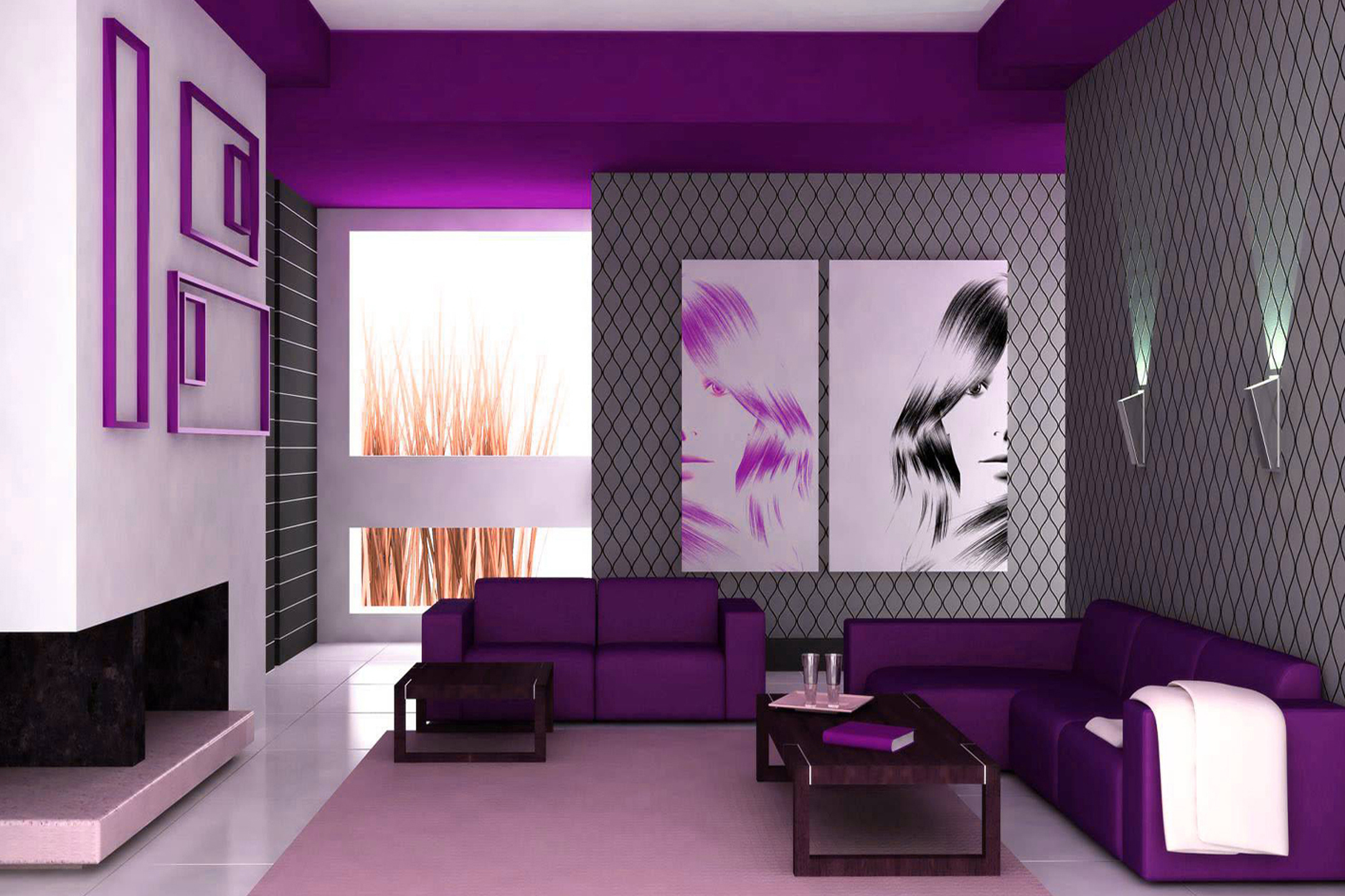 Обои интерьер, дизайн, гостиная, interior, design, living room разрешение 2160x1440 Загрузить