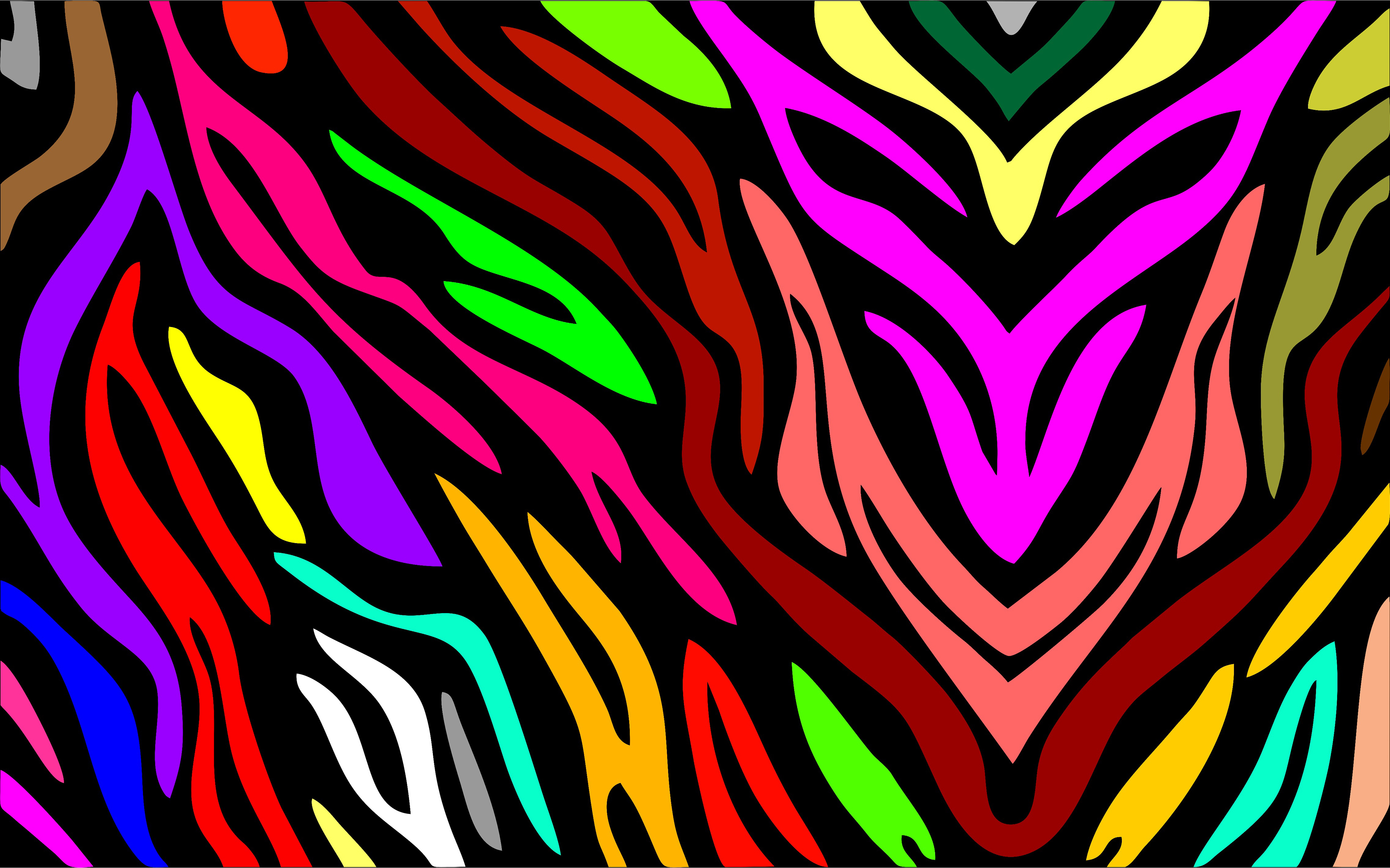 Обои абстракция, узор, радуга, графика, abstraction, pattern, rainbow, graphics разрешение 3840x2400 Загрузить