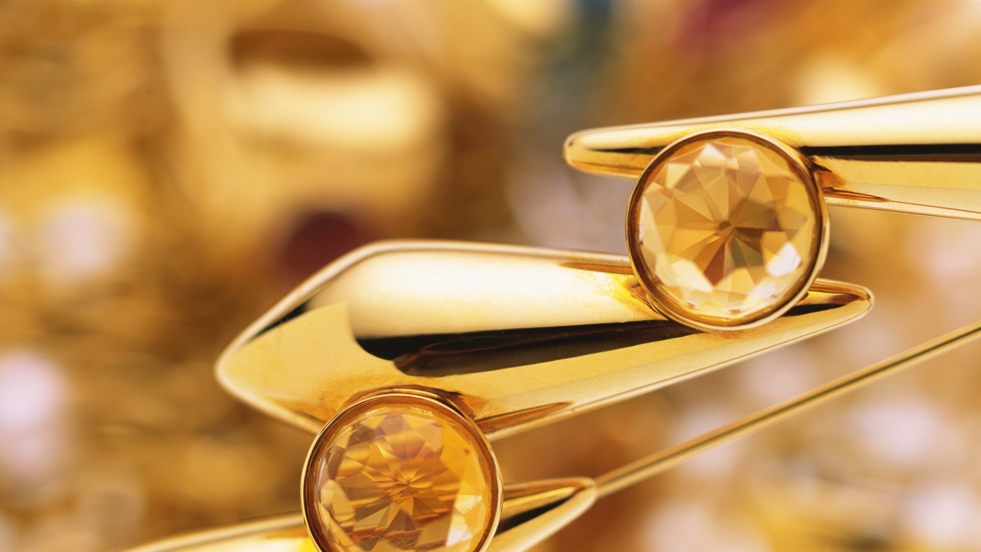 Обои золото, украшение, сёрьги, сережки, ювелирные украшения, цитрин, gold, decoration, earrings, jewelry разрешение 1920x1080 Загрузить