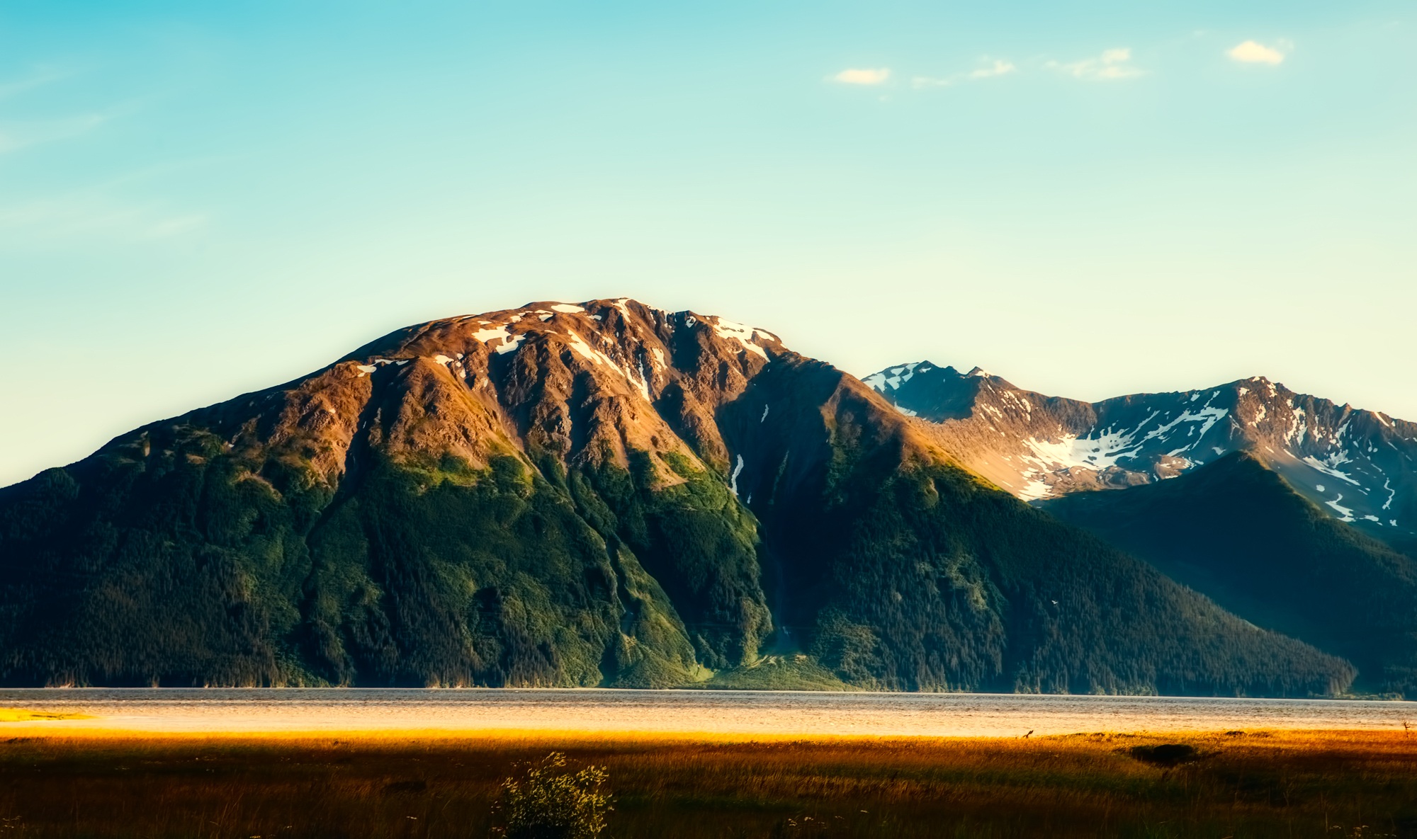 Обои горы, природа, пейзаж, аляска, mountains, nature, landscape, alaska разрешение 2000x1185 Загрузить