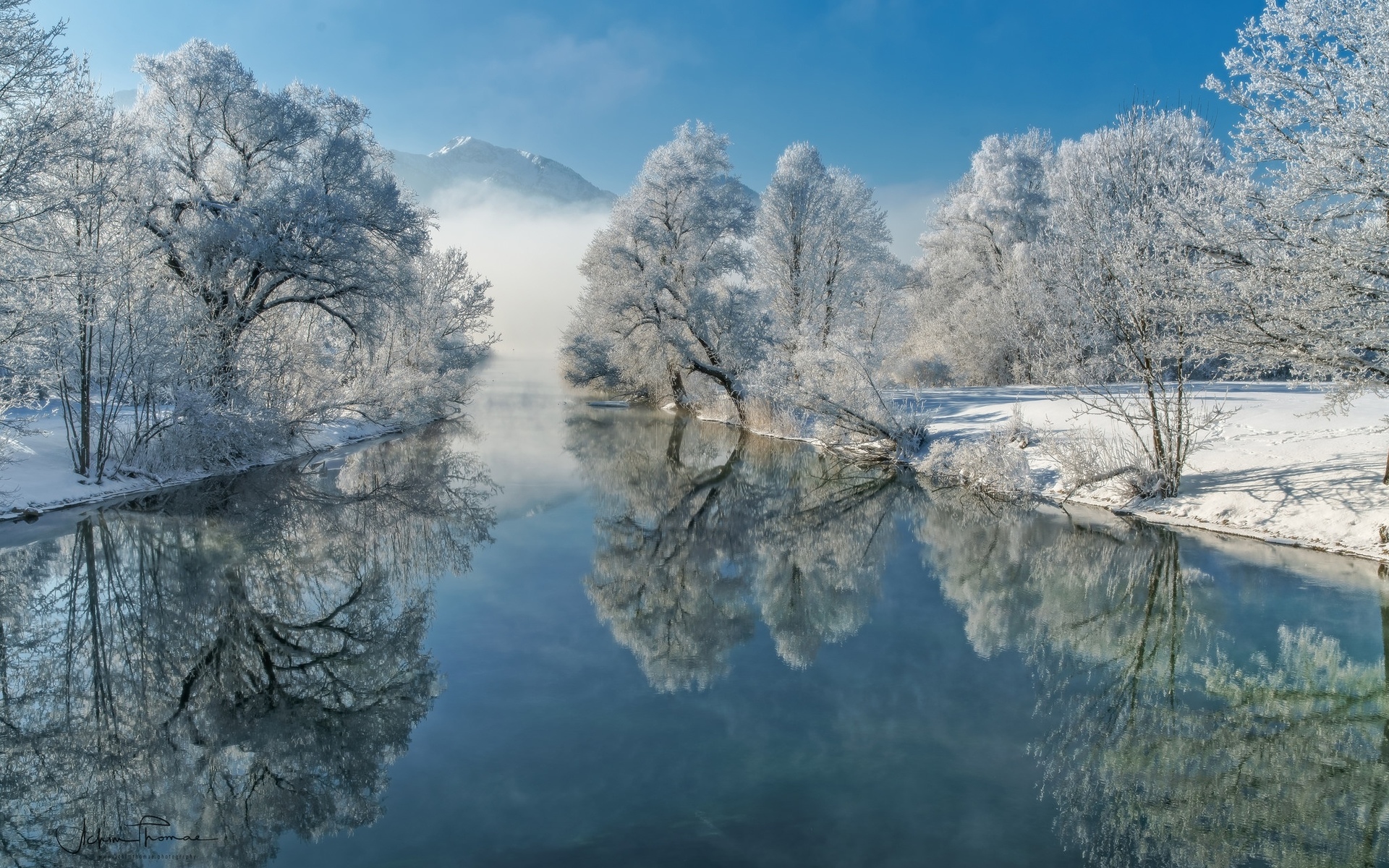 Шлендорф Германия озеро зимой