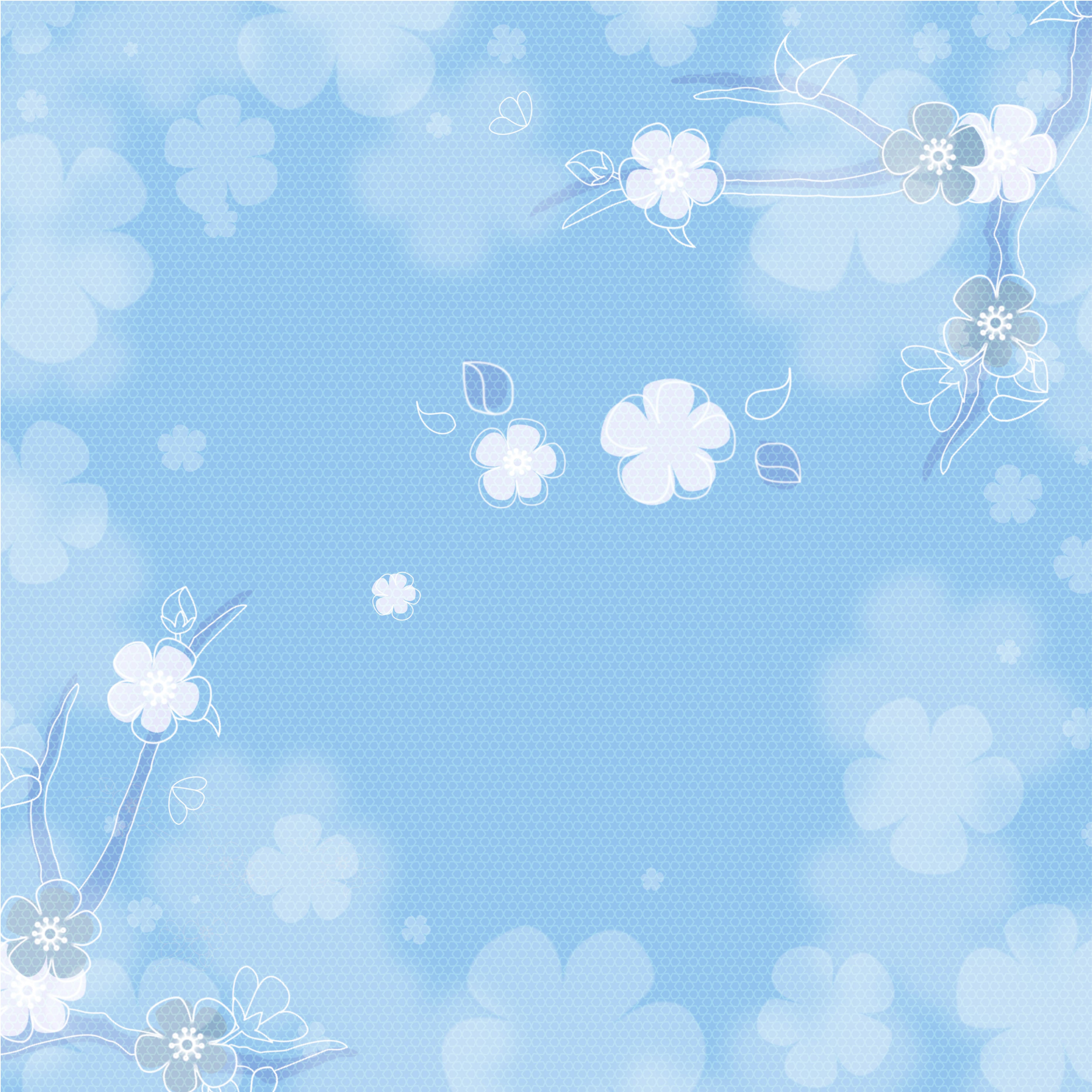 Обои цветы, текстура, фон, винтаж, голубой фон, веты, flowers, texture, background, vintage, blue background разрешение 5906x5906 Загрузить
