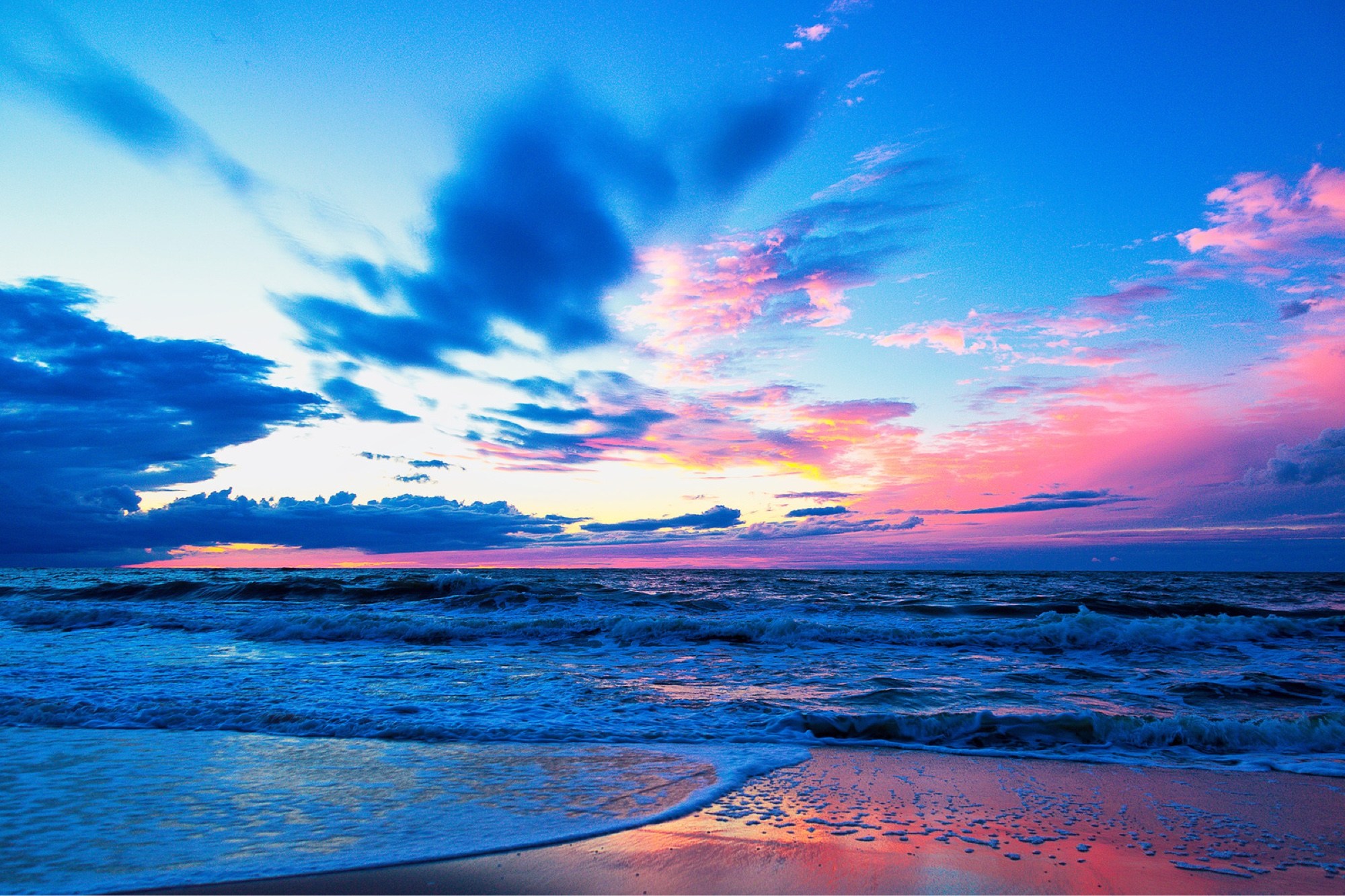Обои закат, море, sunset, sea разрешение 2000x1333 Загрузить
